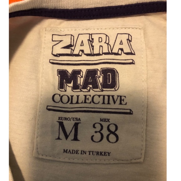 Zara Vintage No rules long sleeve graphic tee GUC - Picture 3 of 5